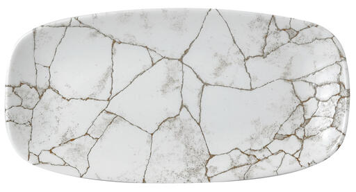 KINTSUGI AGATE GREY PLAT OBLONG 29,8X15,3 CM