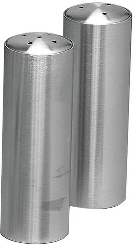 SET SALIÈRE-POIVRIÈRE EN ACIER INOXYDABLE SATINÉ
