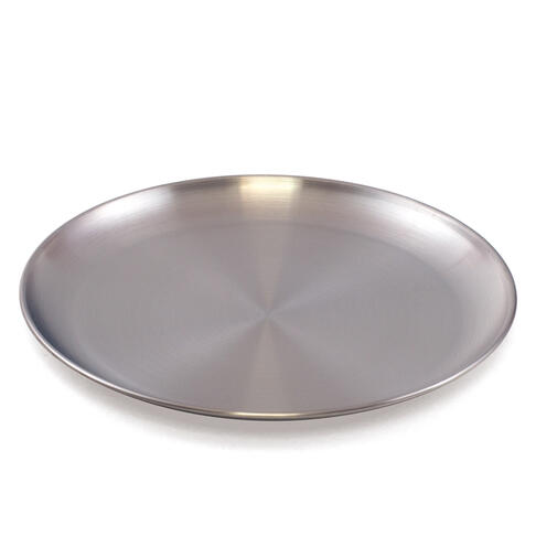 ASSIETTE PLATE EN ACIER INOXYDABLE Ø 23 CM