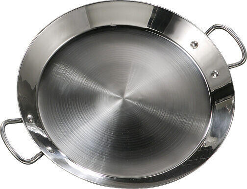 PLAT INOX À PAËLLA 36 CM