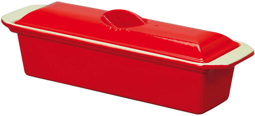 LE CHASSEUR TERRINE AVEC COUVERCLE ROUGE 36 CM