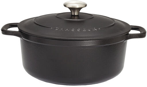LE CHASSEUR COCOTTE RONDE AVEC COUVERCLE NOIRE 14 CM