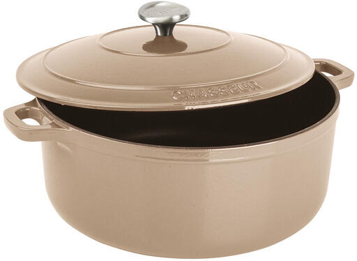 LE CHASSEUR COCOTTE RONDE COUVERCLE "MARRON GLACÉ" 18CM