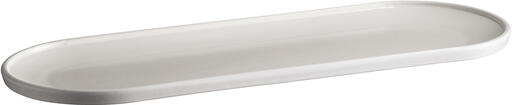 WELCOME PLATEAU LONG 42 X 15 CM BLANC