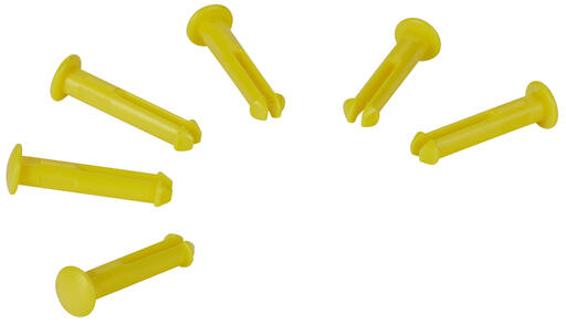 GOUPILLES DE RECHANGE SUPPORTS 10116V ET 10136V JAUNE X6