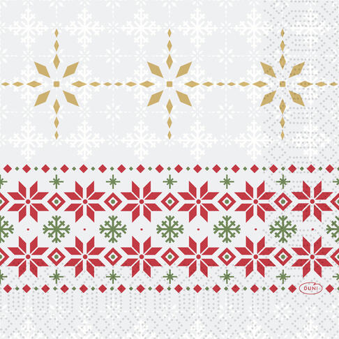 SERVIETTE 33X33CM OUATE 3 PLIS TRADITION X50