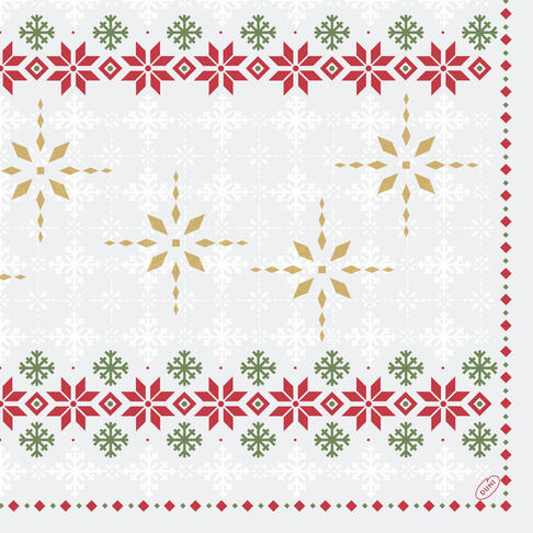 SERVIETTE 40X40CM OUATE 4PLIS TRADITION X50