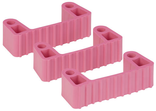 CLIPS CAOUTCHOUC DE RECHANGE SUPPORTS 1011 ET 1013 ROSE X3