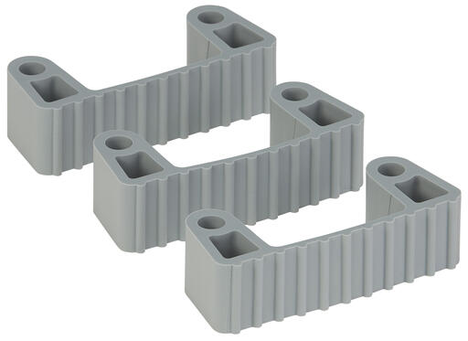 CLIPS CAOUTCHOUC DE RECHANGE SUPPORTS 1011 ET 1013 GRIS X3