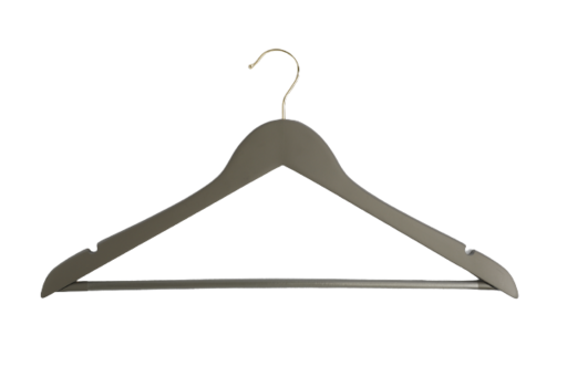 CINTRE EN BOIS PORTE-PANTALON GRIS 44,5X16,5CM X100