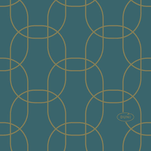 SERVIETTE 20X20CM NON TISSÉ DUNISOFT GOLDEN DECO X180
