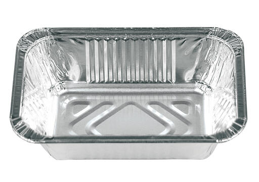 BARQUETTE ALUMINIUM 280ML 125X100X34MM BORD ROULÉ SACHET X100