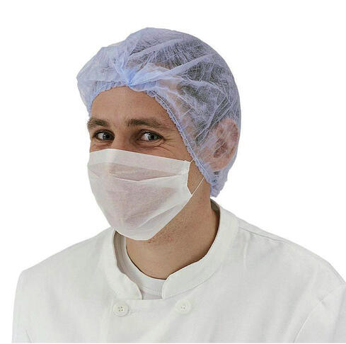 MASQUE HYGIÈNE PAPIER 2 PLIS BLANC X100