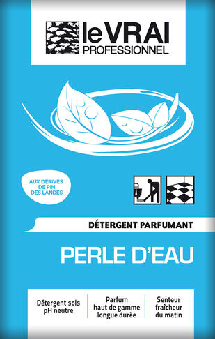 NETTOYANT SOLS PARFUMANT LE VRAI PERLE D'EAU 16ML CX125