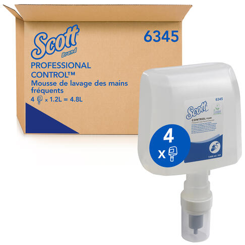 SAVON MOUSSE SCOTT® CONTROL™ CARTOUCHE 1,2L X4