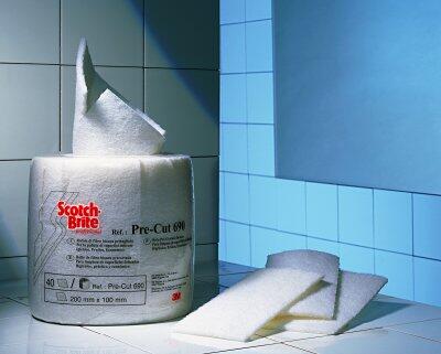 FIBRE A RECURER SCOTCH BRITE 4M BLANC