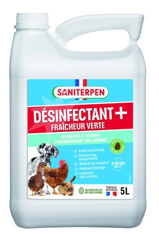 DESINFECTANT PLUS SANITERPEN FRAICHEUR VERTE 5L