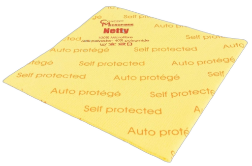 LAVETTE NON TISSEE NETTY AUTO-PROTEGEE 40X40CM JAUNE ECOLABEL X5 - 2