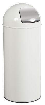 POUBELLE DOME A TRAPPE 45L BLANC