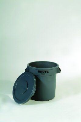 COUVERCLE GRIS POUR POUBELLE BRUTE ROND 75L