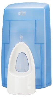 DISTRIBUTEUR MANUEL SAVON LOTION ET MOUSSE TORK® S34 BLEU TRANSLUCIDE 800ML