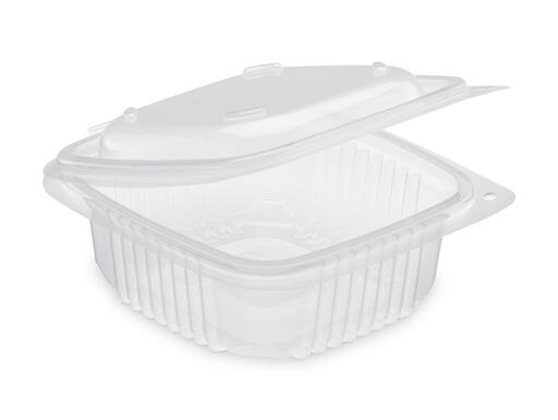 BOÎTE PP À COUVERCLE CHARNIÈRE TRANSLUCIDE 250ML X900