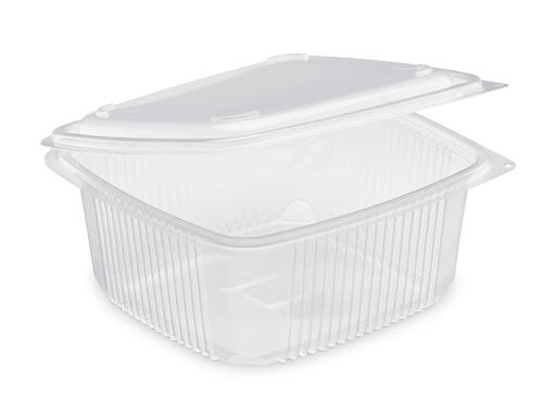 BOITE PP COUVERCLE CHARNIÈRE 1500ML TRANSLUCIDE X300