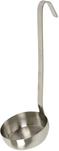 LOUCHE INOX À FOND PLAT POUR PIZZA 10 CM