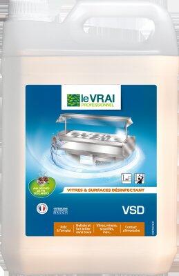 NETTOYANT DESINFECTANT VITRES ET SURFACES VSD 5L