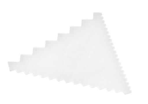 PEIGNE À DÉCOR EN POLYAMIDE 3 CÔTÉS 9,3X9,3 CM