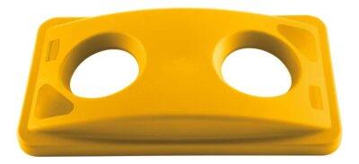COUVERCLE JAUNE BOUTEILLE POUR POUBELLE SLIM JIM