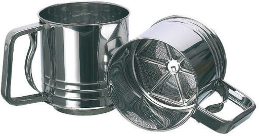 TAMIS FARINE AUTOMATIQUE INOX DIAMÈTRE 12.3 CM