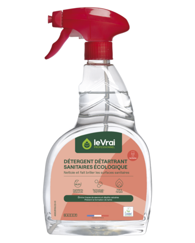 DETERGENT DETARTRANT SANITAIRES LE VRAI PROFESSIONNEL ECOLABEL EU 750ML - 3