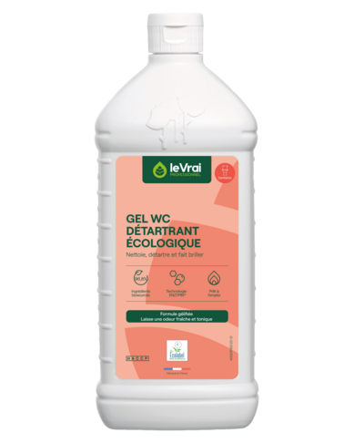 DETERTRANT GEL WC LE VRAI PROFESSIONNEL ECOLABEL EU 1L - 3