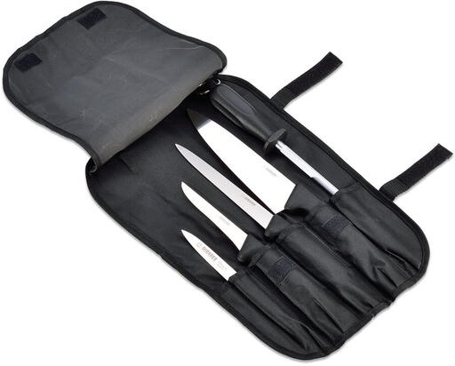 TROUSSE À COUTEAUX 7 PIÈCES EN NYLON NOIR
