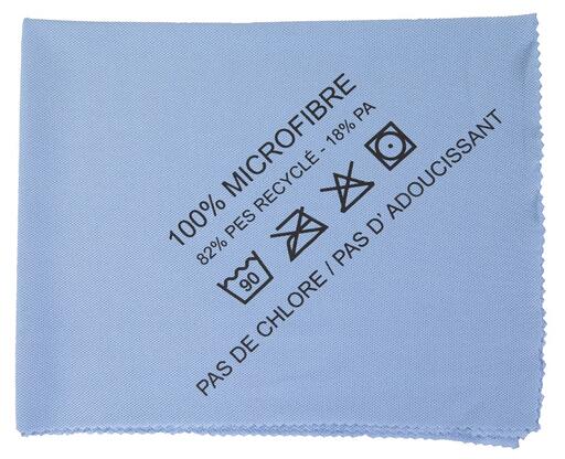 LAVETTE VITRE MICROFIBRE 40X50CM BLEU X10