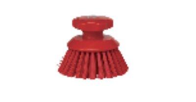 BROSSE ALIMENTAIRE RONDE SOLEIL DIAM 11CM FIBRE DURE ROUGE