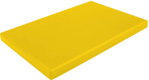 PLANCHE À DÉCOUPER EN PEHD 500 JAUNE 60 X 40 X 1.5 CM