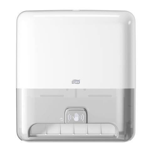 DISTRIBUTEUR D'ESSUIE-MAINS ROULEAUX À DÉTECTION OPTIQUE TORK MATIC® H1 BLANC