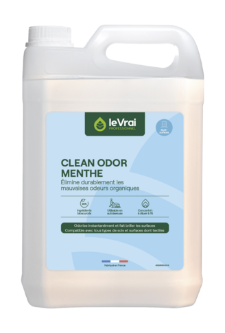 NETTOYANT DESTRUCTEUR D'ODEUR CLEAN ODOR MENTHE LE VRAI PROFESSIONNEL5L - 3