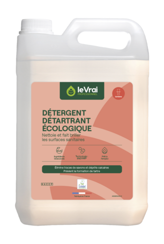 DETERGENT DETARTRANT SANITAIRES LE VRAI PROFESSIONNEL ECOLABEL EU 5L - 2