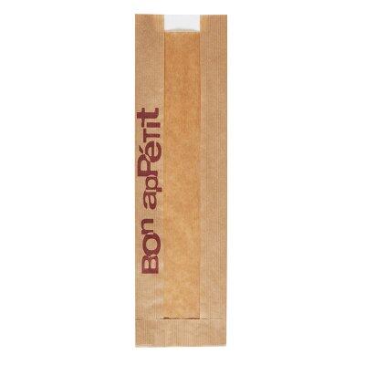 SAC SANDWICH PAPIER AVEC FENETRE 100X340 MARRON X2000