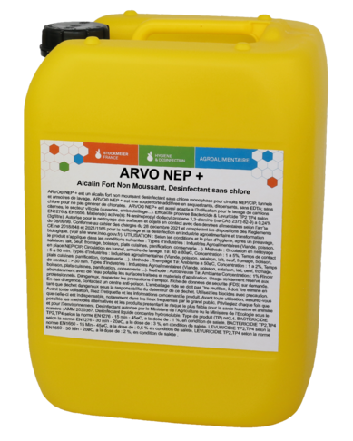 DETERGENT DESINFECTANT ALCALIN LIQUIDE ARVO NEP+ 25KG