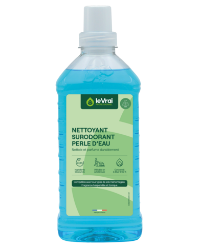 NETTOYANT SOLS PARFUMANT LE VRAI PERLE D'EAU 1L - 3