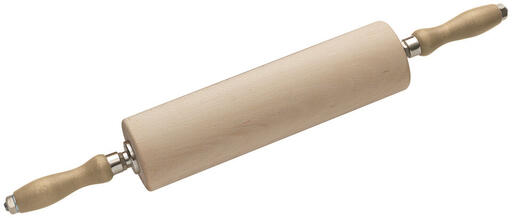 ROULEAU À PÂTE AVEC POIGNÉES EN HÊTRE DIAMÈTRE 8 CM 30 CM