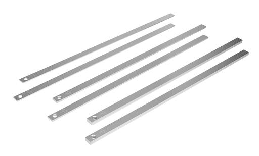 JEU DE 6 RÈGLES À CONFISERIE ALUMINIUM 60X2 CM