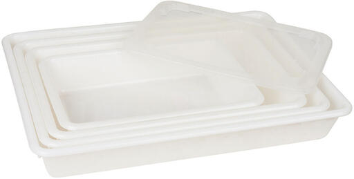 COUVERCLE POUR BAC 3L RECTANGULAIRE PLAT PEHD 43.5X28.5X8 CM