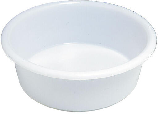 CUVETTE RONDE PEHD BLANCHE 39 CM 9 L