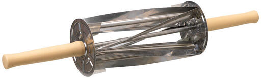 ROULEAU COUPE-CROISSANTS INOX TRIANGLE 21X9.7 CM
