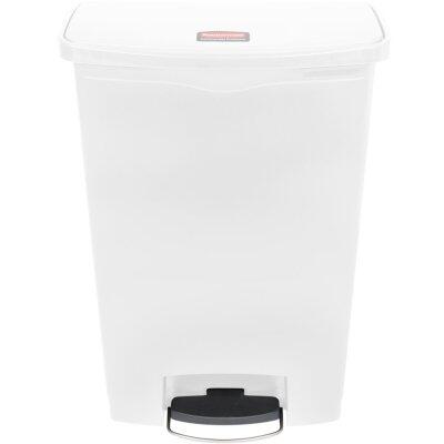 POUBELLE A PEDALE SLIM JIM STEP ON 90L MODELE LARGE RESINE BLANC